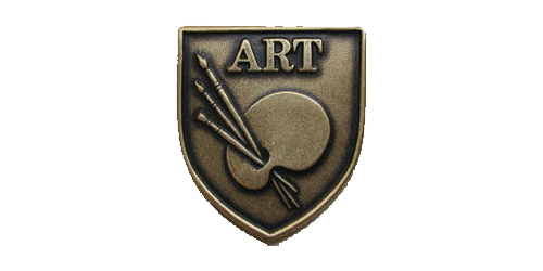 Art Lapel Pin, Multiple Finishes