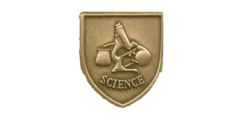 Science Lapel Pin, Multiple Finishes