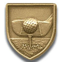 Golf Lapel Pin, Multiple Finishes