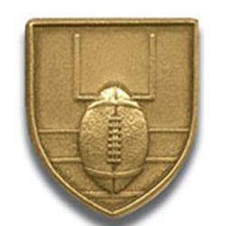 Football Lapel Pin, Multiple Finishes