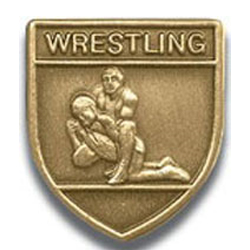 Wrestling-No Weight Lapel Pin, Multiple Finishes