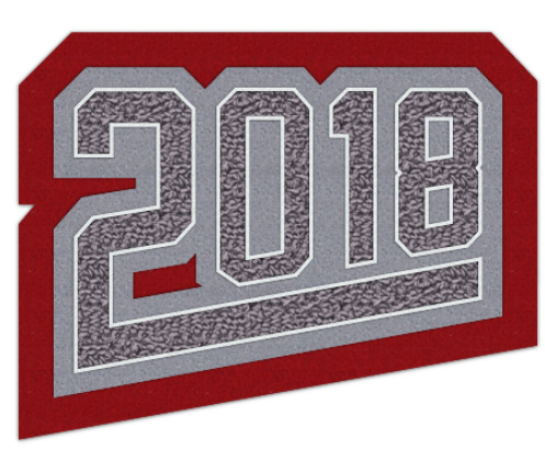 Grad Year Patch 2018 with Tail, 3